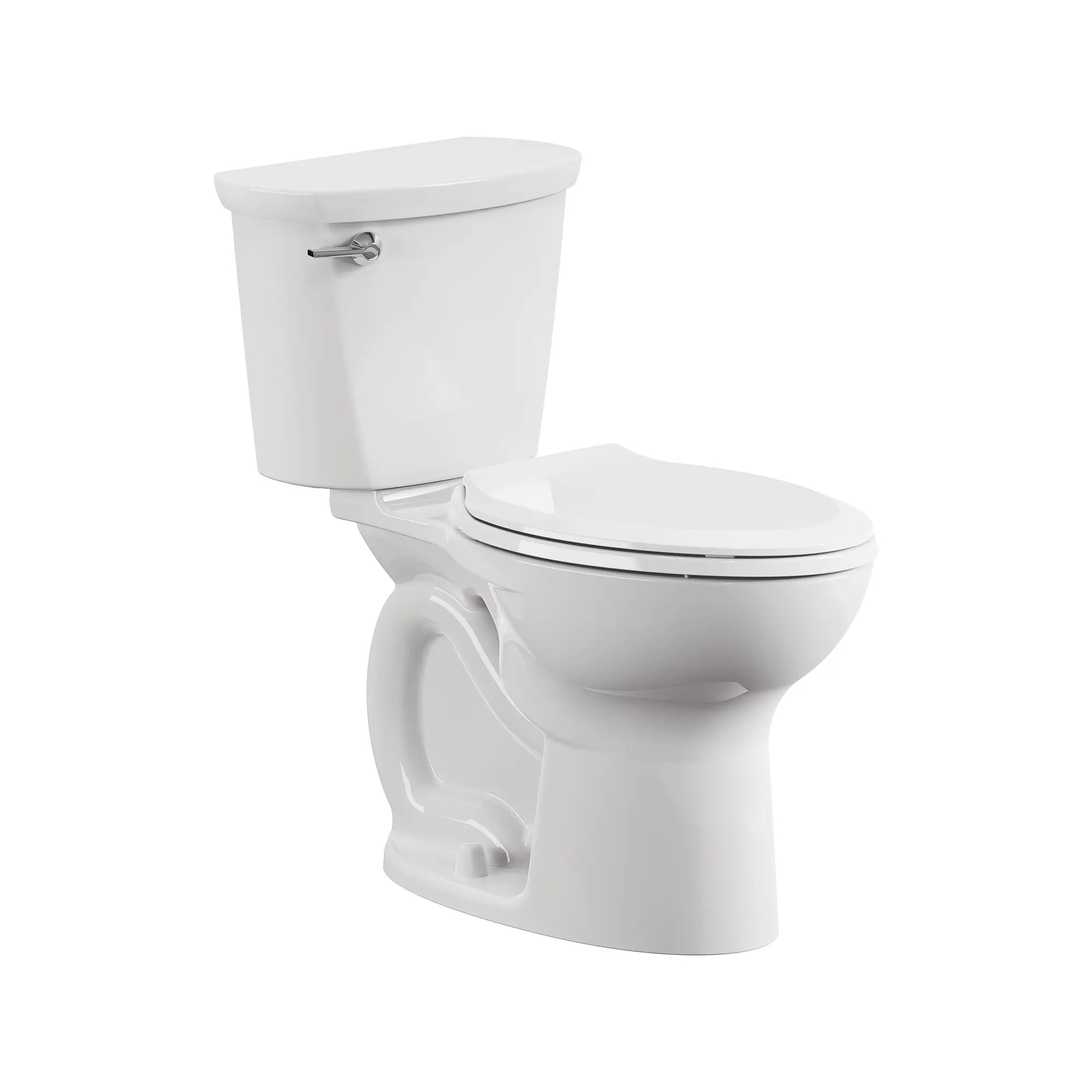 Cadet 12 in. Rough In 2-Piece 1.28 GPF/4.8LPF Single Flush Chair Height Elongated Antimicrobial Toilet with Slow Close Antimicrobial Seat // WHITE // 244716_Cadet_SiloRight_788AA104.020_0001_APRIL2024_CDNwebp.webp