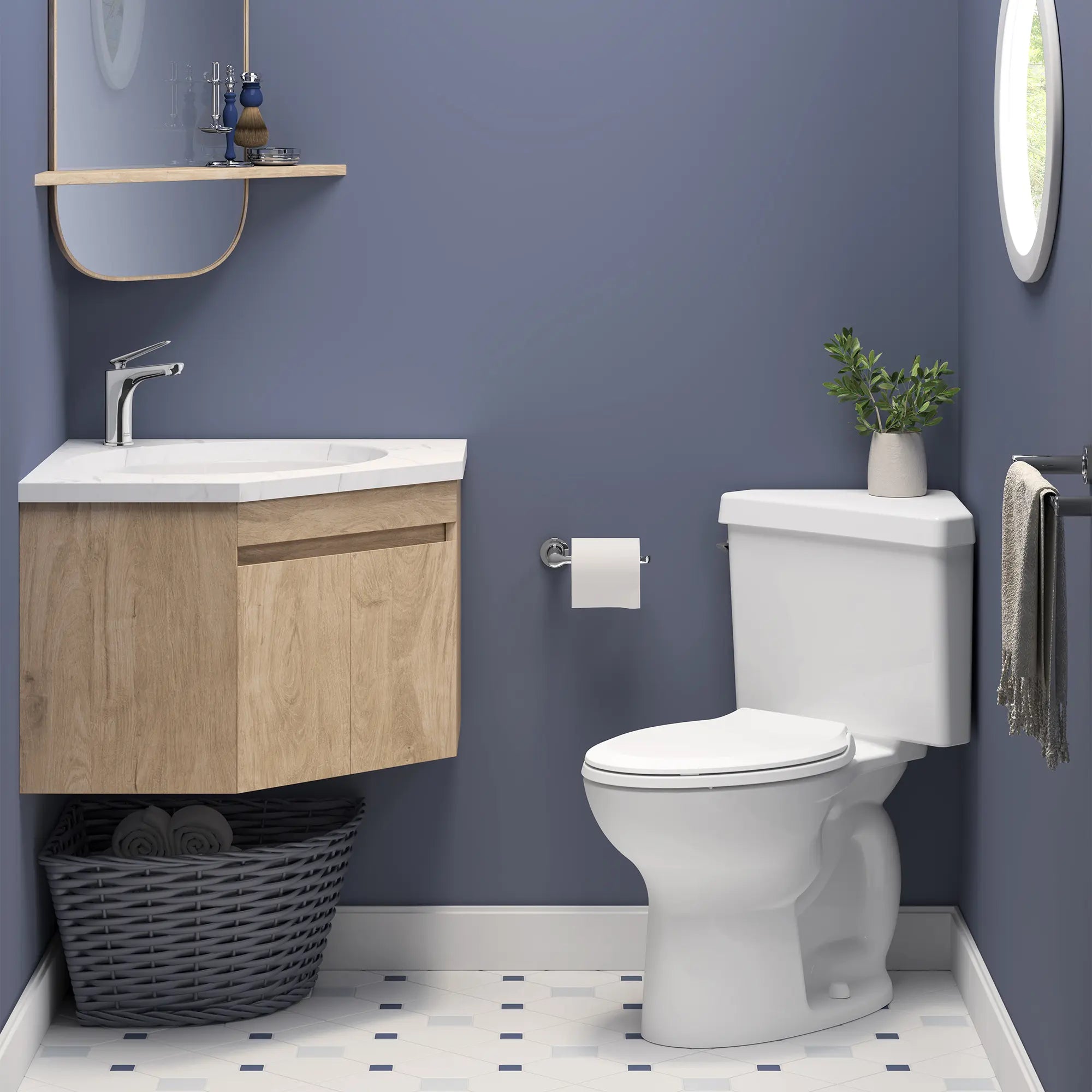 Triangle Cadet® PRO Two-Piece 1.28 gpf/4.8 Lpf Chair Height Elongated Toilet With Seat and Wax Ring // WHITE // 246544_Cadet_EnvironmentFull_609AD001.020_3517A101.020_4189D104.020_5503A00B.020_0001_JUNE2024_CDNwebp.webp