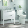 [746TA107.020] Elevation Two-Piece 1.28 gpf/4.8 Lpf Extra Tall Height Elongated Toilet With Seat - White