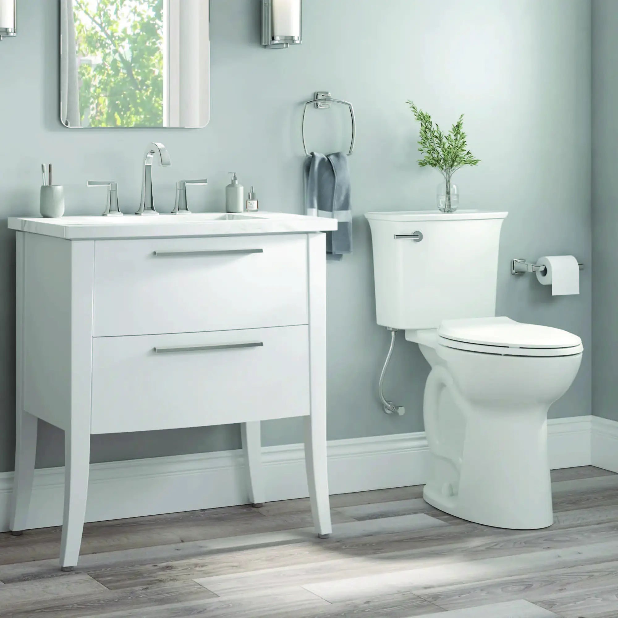 Elevation Two-Piece 1.28 gpf/4.8 Lpf Extra Tall Height Elongated Toilet With Seat // WHITE // 246905_Cadet_EnvironmentFull_746TA107.020_3517T001R.020_4299A101R.020_0001_JUNE2024_CDNwebp.webp