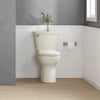 [788BA104.021] Cadet 12 in. Rough In 2-Piece 1.28 GPF/4.8LPF Single Flush Chair Height Round Front Antimicrobial Toilet with Slow Close Antimicrobial Seat - White