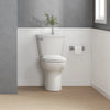 [788AA104.020] Cadet 12 in. Rough In 2-Piece 1.28 GPF/4.8LPF Single Flush Chair Height Elongated Antimicrobial Toilet with Slow Close Antimicrobial Seat - White
