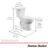 [788AA104.020] Cadet 12 in. Rough In 2-Piece 1.28 GPF/4.8LPF Single Flush Chair Height Elongated Antimicrobial Toilet with Slow Close Antimicrobial Seat - White