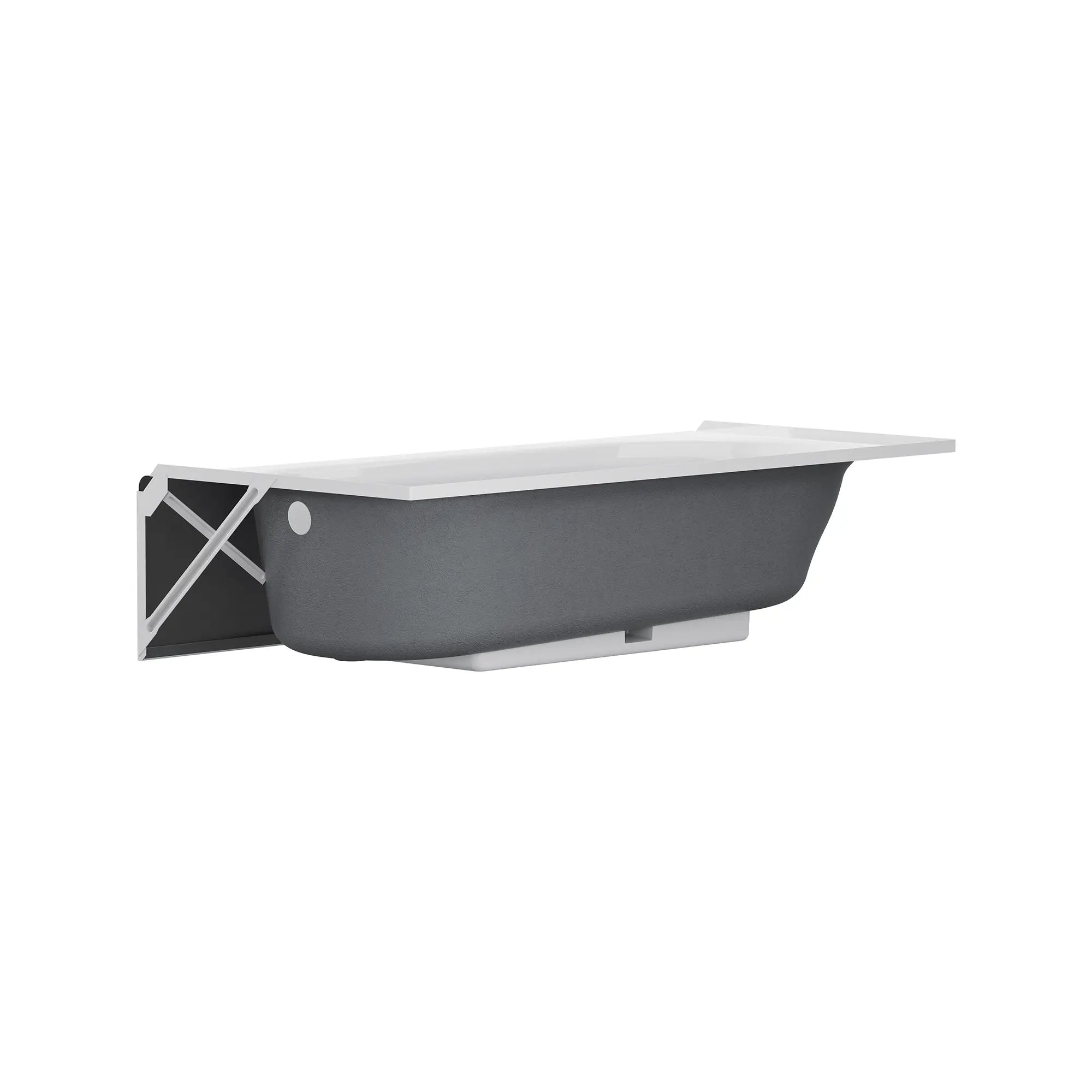 Princeton® Americast® 60 x 32-Inch Integral Apron Bathtub With Right-Hand Outlet // WHITE // 247884_Princeton_SiloBack_1391202.020_2399202.020_0001_AUGUST2024_0_CDNwebp.webp