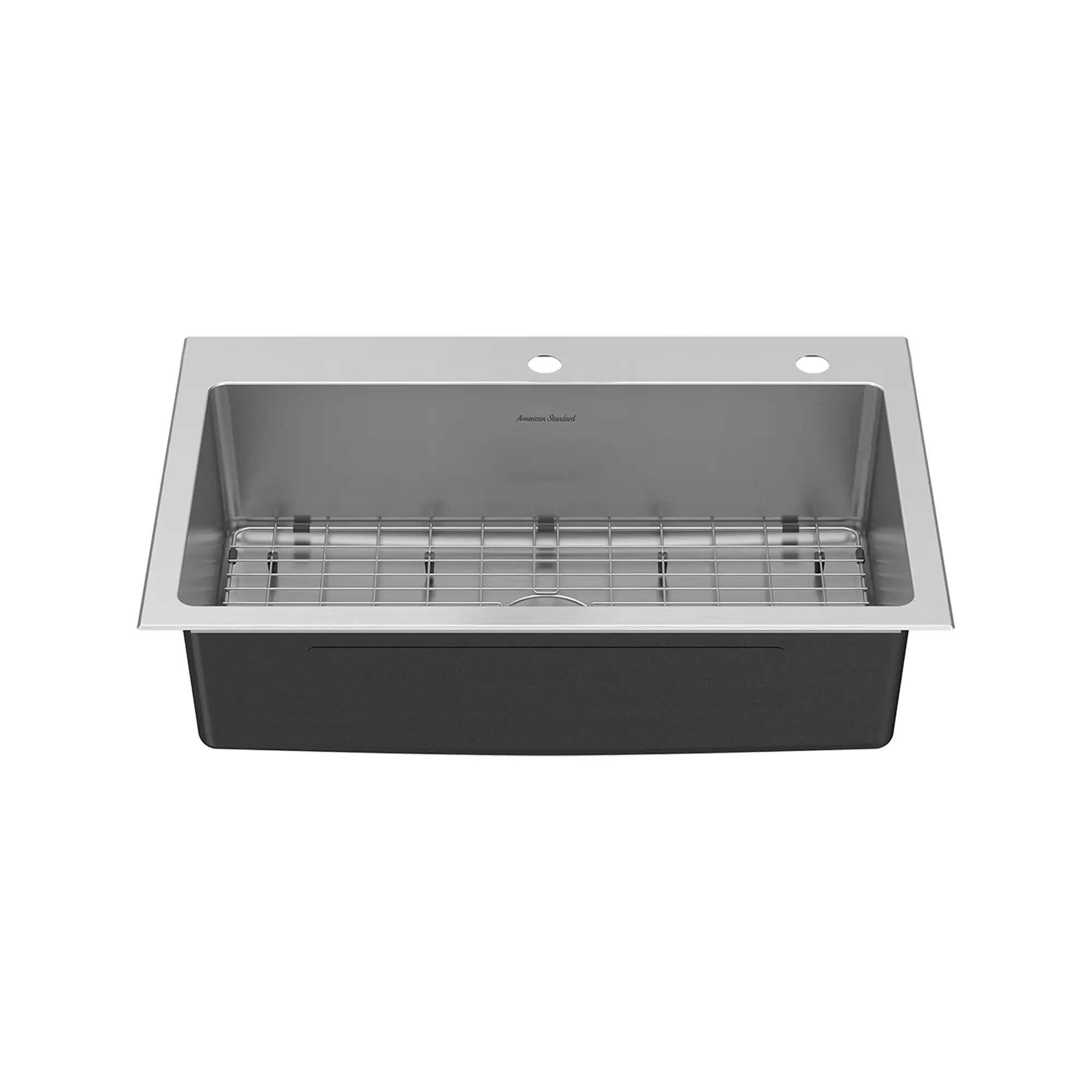 [18SB000432C2.075] Raviv® Pull-Down Faucet and 33-Inch Stainless Steel Single-Bowl Kitchen Sink Kit - Stainless Steel