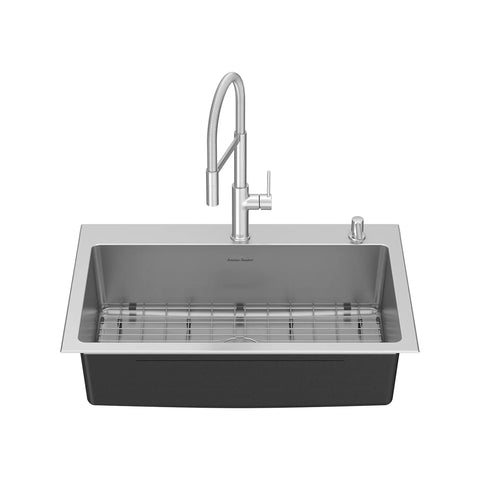 Tamarind® 33 x 22-Inch Stainless Steel Single-Bowl 1-Hole Kitchen Sink and Faucet