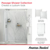 [P2969SWT.375] Passage 60 x 32 x 72-Inch Subway Shower Wall Set - White Subway Tile