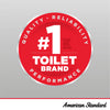 [270BD001.020] Cadet 3 Triangle 1.6 GPF/6.0 LPF Left Trip Lever Chair Height Round-Front Toilet - White