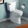 [215BA704.020] Cadet® PRO Two-Piece 1.28 gpf/4.8 Lpf Chair Height Round Front Toilet With Matte Black Trip Lever Less Seat - White