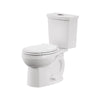 [606DA002.020] H2Option® Two-Piece Dual Flush 1.28 gpf/4.8 Lpf and 0.92 gpf/3.5 Lpf Standard Height Round Front Toilet With Seat and Wax Ring - White