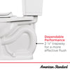 [788BA104.020] Cadet 12 in. Rough In 2-Piece 1.28 GPF/4.8LPF Single Flush Chair Height Round Front Antimicrobial Toilet with Slow Close Antimicrobial Seat - White