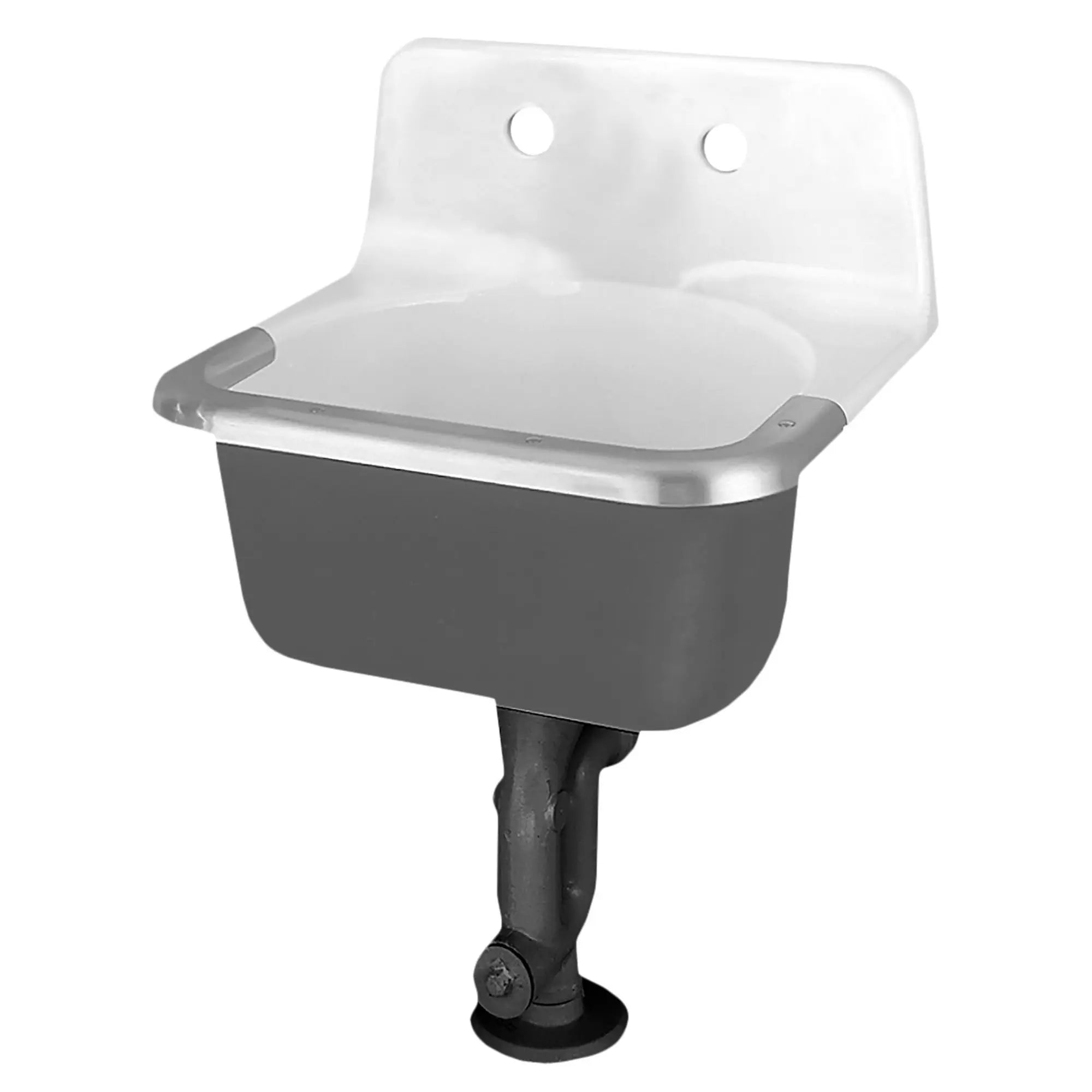Lakewell® Wall-Hung Cast Iron Service Sink With 8-inch Faucet Holes and Rim Guard // WHITE // 258809_P_7692008020__1__CDNwebp.webp