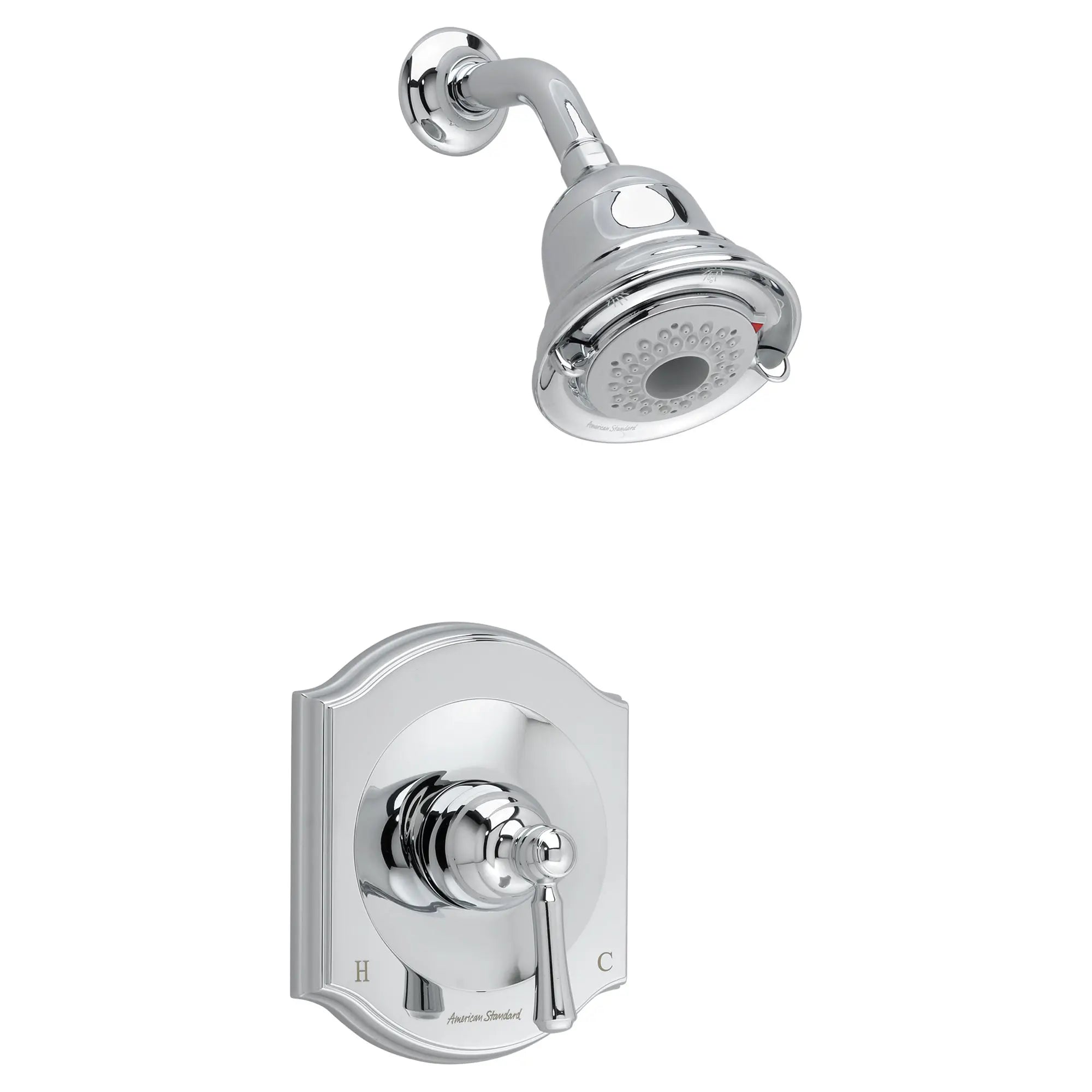 Portsmouth 2.0 GPM Shower Trim Kit with FloWise Showerhead and Lever Handle // POLISHED CHROME // 258846_P-T415501002__2__CDNwebp.webp