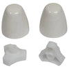 [7381148-200.0200A] 7381148-200.0200A-BOLT CAP KIT, EZ INSTALL TOILETS-WHITE - White
