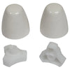 [7381148-200.0200A] Bolt Cap Kit, EZ Install Toilets - White