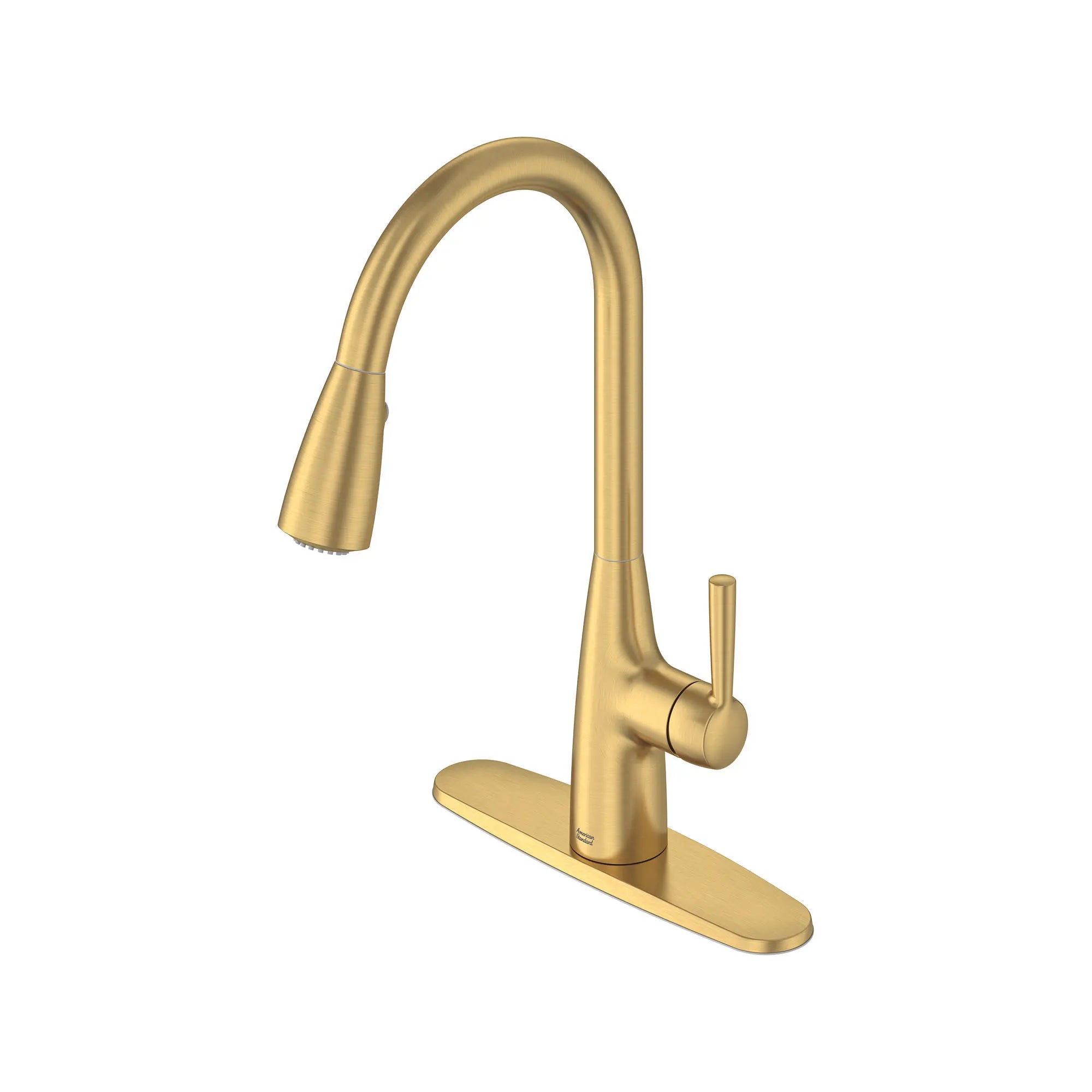 Fairbury® Single-Handle Pull-Down Dual Spray Kitchen Faucet 1.8 gpm/6.8 L/min With Lever Handle // BRUSHED COOL SUNRISE // 260176_Fairbury_SiloLeft_7418300GN00_0001_FEBRUARY2025_0_CDNwebp.webp