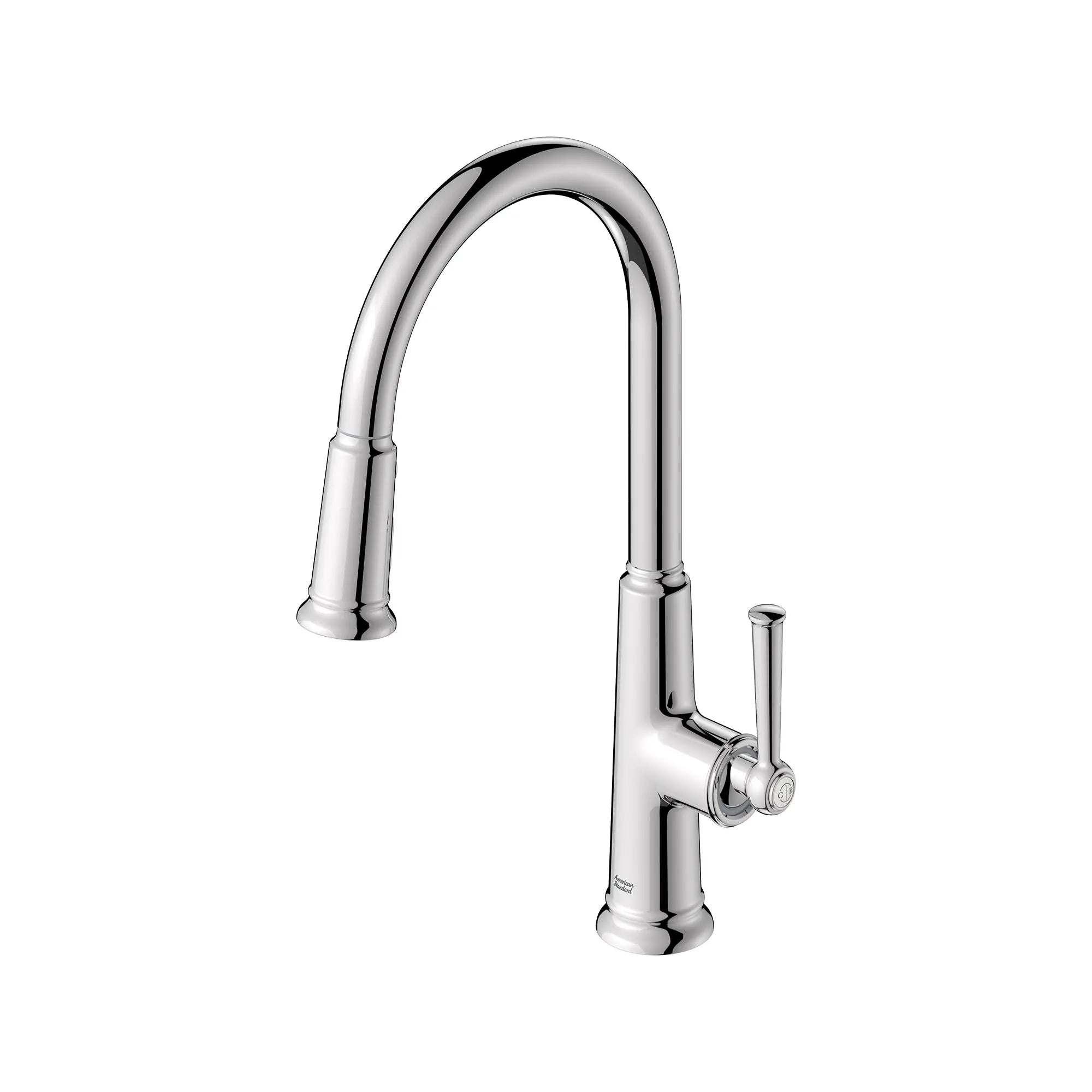 Highgrove Single-Handle Pull-Down 3-Function Kitchen Faucet 1.8 gpm/6.8 L/min with Deck Plate // POLISHED CHROME // 260217_Highgrove_SiloLeft_1176340020_0001_FEBRUARY2025_0_CDNwebp.webp