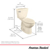 [733AA051.020] Titan 1.6 GPF/6.0 LPF Left Trip Lever Chair Height Elongated-Front Aquaguard Toilet with Seat - White