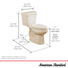 [751AA101.020] Colony 1.28 GPF/4.8 LPF Left Trip Lever 16-1/2-in. Elongated-Front Toilet with Seat - White
