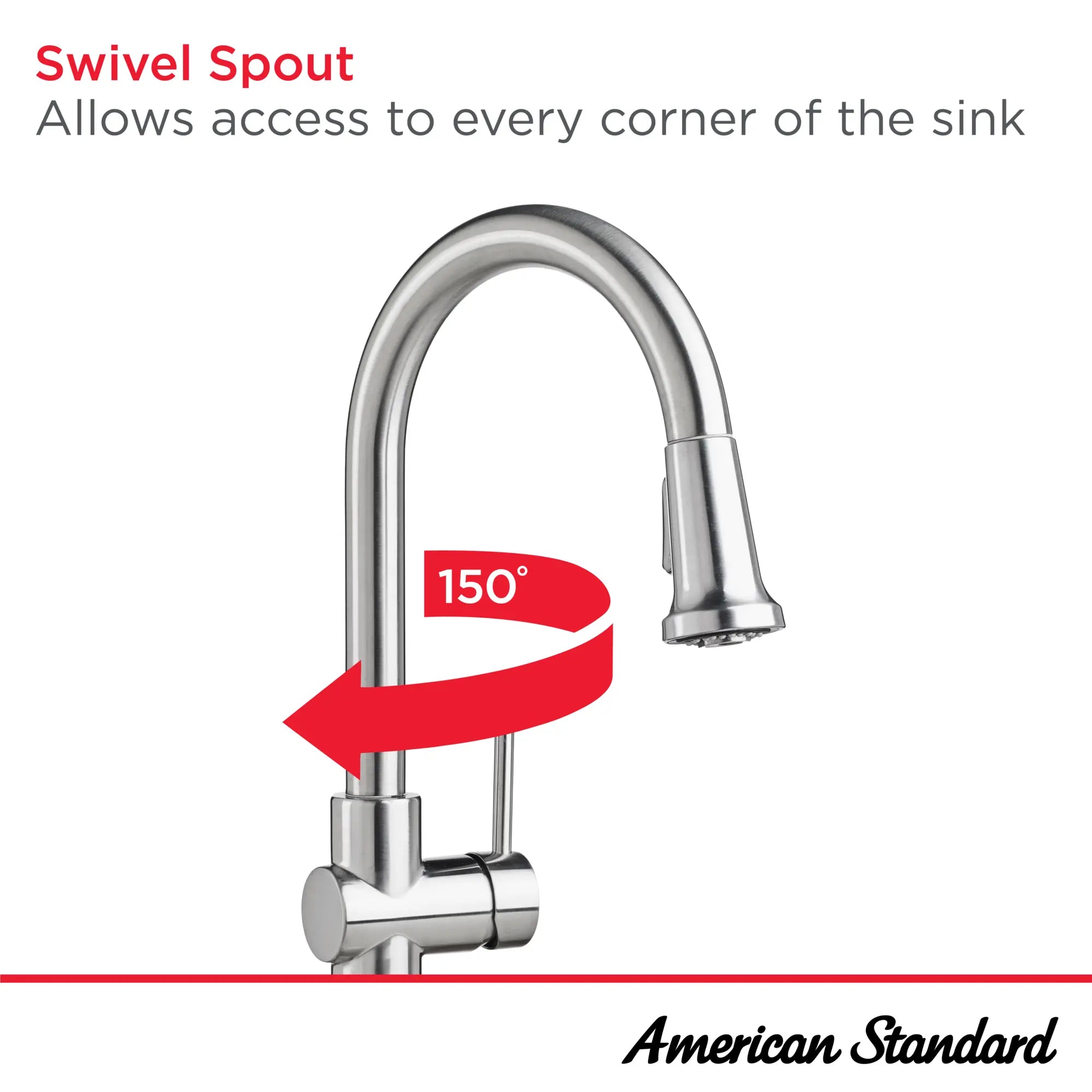 Montvale Single-Handle Pull-Down Single Spray Kitchen Faucet 1.8 gpm/6.8 L/min - Thumbnail 2