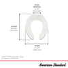 [5901110T.020] Commercial Heavy Duty Open Front Elongated Toilet Seat With EverClean® Surface - White