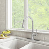 [1176340750] Highgrove Single-Handle Pull-Down 3-Function Kitchen Faucet 1.8 gpm/6.8 L/min with Deck Plate  - Brushed Cool Sunrise