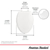 [5020A65G.020] Traditional Slow-Close & Easy Lift-Off Elongated Toilet Seat - White