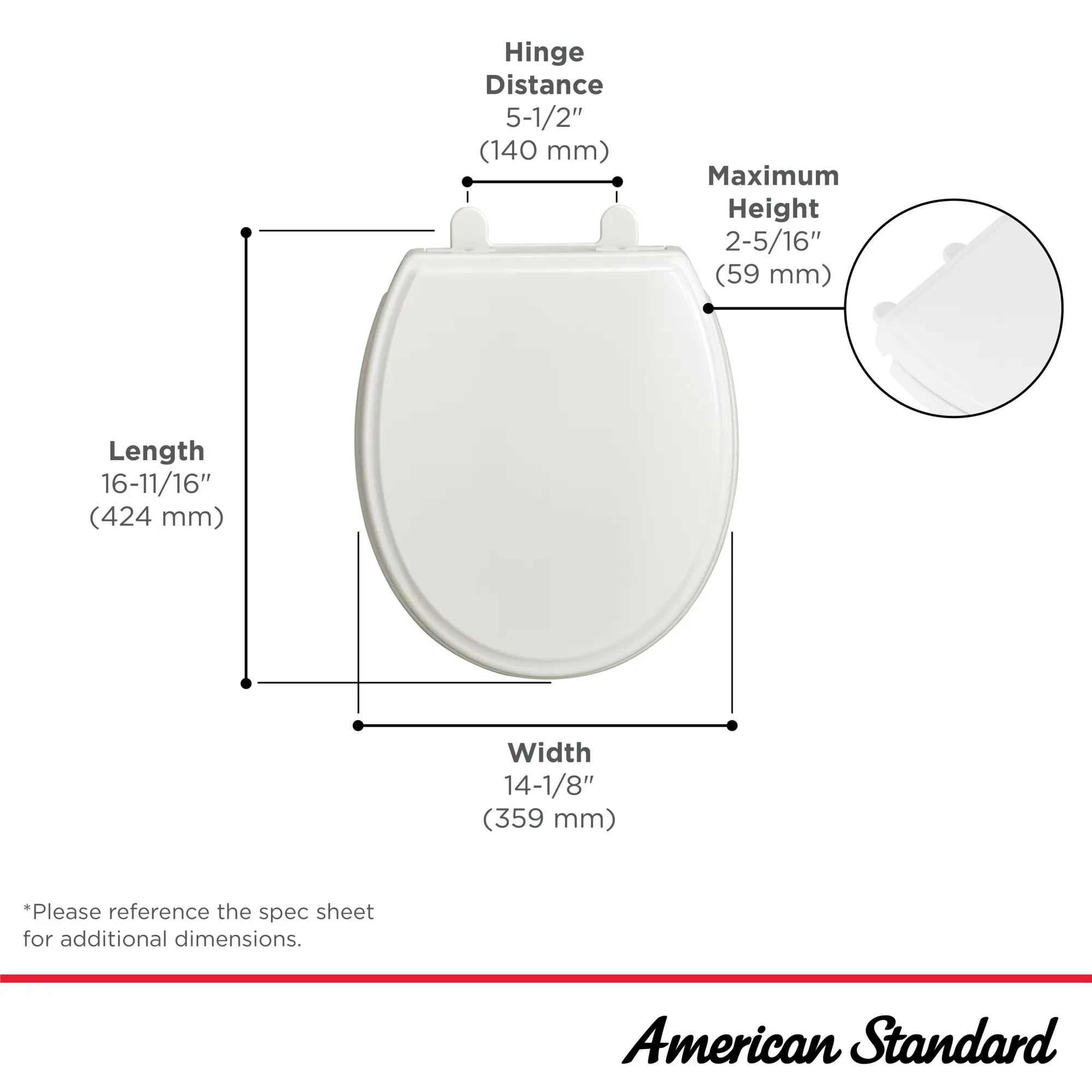 Traditional Slow-Close & Easy Lift-Off Round Front Toilet Seat // WHITE // 262771_Traditional_Infographic_5020B65G020_0001_May2025_0_CDNwebp.webp