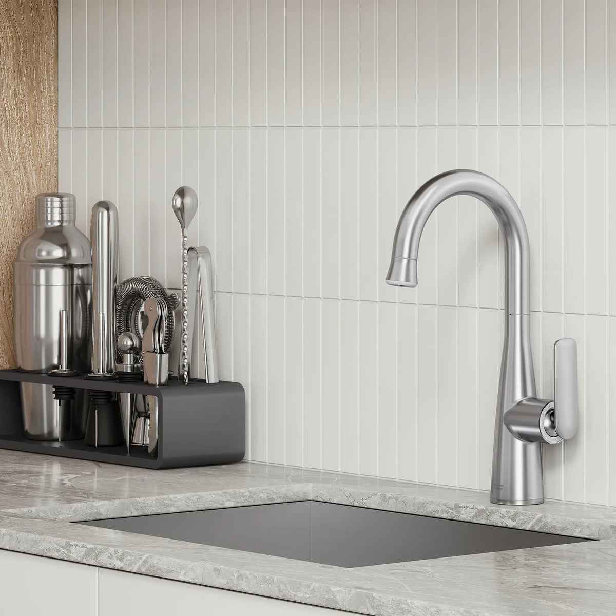 Aspirations Pull-Down Bar Faucet // STAINLESS STEEL // 263016_Aspirations_EnvironmentCloseUpl_104827DC00_0001_FEBURARY2025_0_CDNwebp_95d69ede-41a1-4000-aa6a-cadd5e8e1538.webp