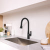 [1048802430] Aspirations Touchless Pull-Down Kitchen Faucet  - Matte Black