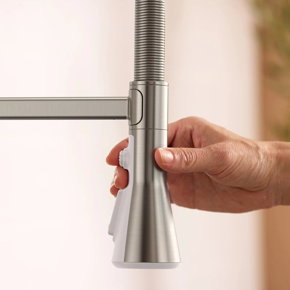 Aspirations Semi-Pro Kitchen Faucet // STAINLESS STEEL // 263804_Aspirations_EnvironmentCloseUp_104882DC00_0007_JUNE2025_1_CDNwebp_8302ee26-7534-448f-9ea2-65d84f5cb17f.webp