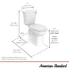 [204AA105.020] Edgemere® Two-Piece 1.28 gpf/4.8 Lpf Chair-Height Elongated Right-Hand Trip Lever Toilet Less Seat - White