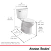 [211AA005.020] Champion® PRO Two-Piece 1.6 gpf/6.0 Lpf Chair Height Elongated Right-Hand Trip Lever Toilet Less Seat - White