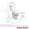 [215BA004.020] Cadet® PRO Two-Piece 1.6 gpf/6.0 Lpf Chair Height Round Front Toilet Less Seat - White