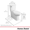 [715AA001.020] Cadet 3 Decor Concealed Trapway 1.28 GPF/4.8 LPF Chair Height Elongated-Front Toilet - White