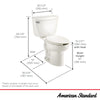 [2462016.020] Cadet® Two-Piece Pressure Assist 1.6 gpf/6.0 Lpf Elongated EverClean® Toilet - White