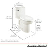[2403128.020] Compact Cadet® 3 One-Piece 1.28 gpf/4.8 Lpf Chair Height Elongated Toilet With Seat - White