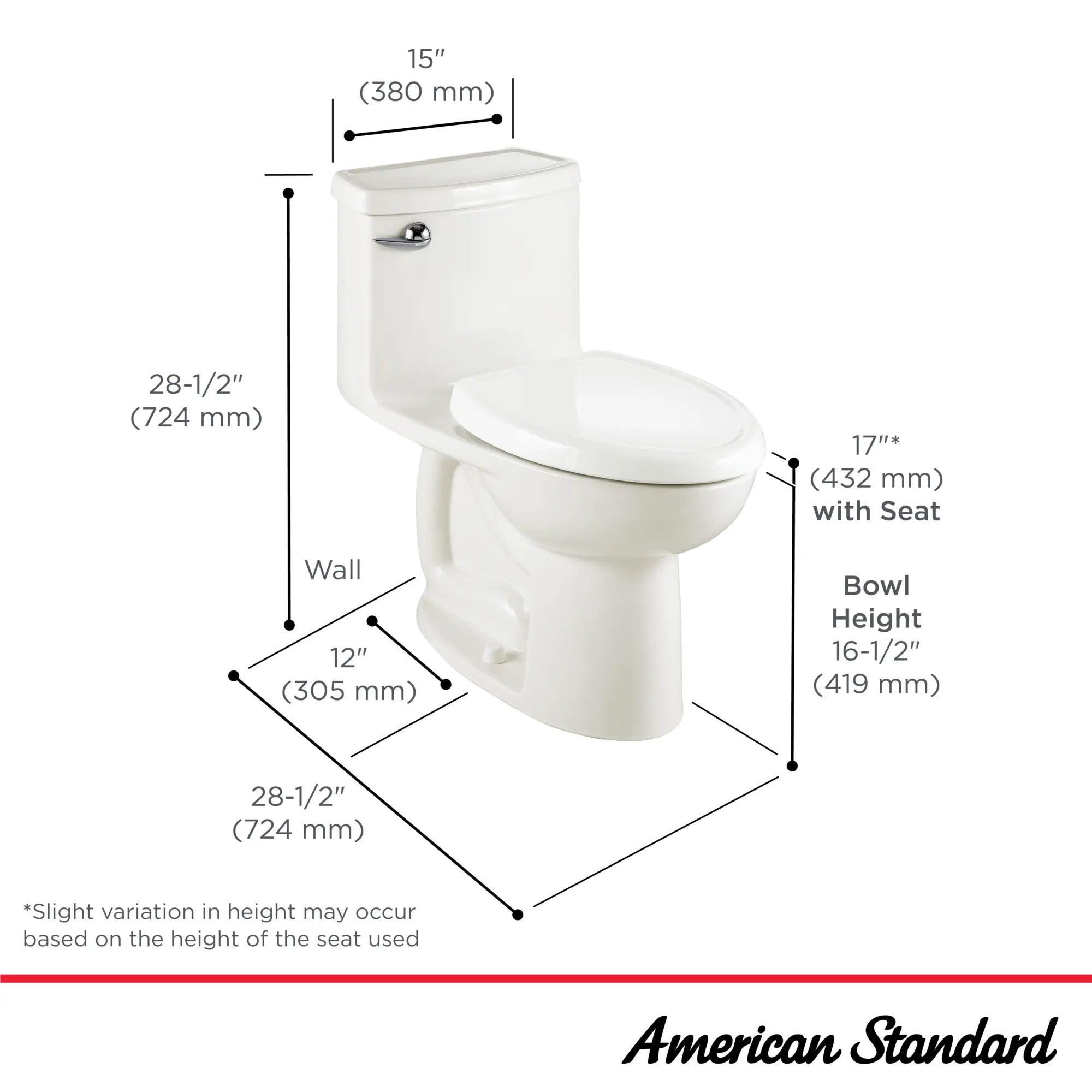 Compact Cadet® 3 One-Piece 1.28 gpf/4.8 Lpf Chair Height Elongated Toilet With Seat // BONE // 265003_Cadet_Infographic_2403128_0001_May2025_1_CDNwebp.webp