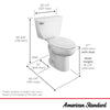 [2467100.020] Cadet® Two-Piece Pressure Assist 1.1 gpf/4.2 Lpf Chair Height Elongated EverClean® Toilet - White
