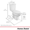 [2887218.020] H2Option® Two-Piece Dual Flush 1.28 gpf/4.8 Lpf and 0.92 gpf/3.5 Lpf Standard Height Elongated Toilet Less Seat - White