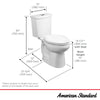 [2889518.020] H2Option® Two-Piece Dual Flush 1.28 gpf/4.8 Lpf and 0.92 gpf/3.5 Lpf Standard Height Round Front Toilet With Liner Less Seat - White