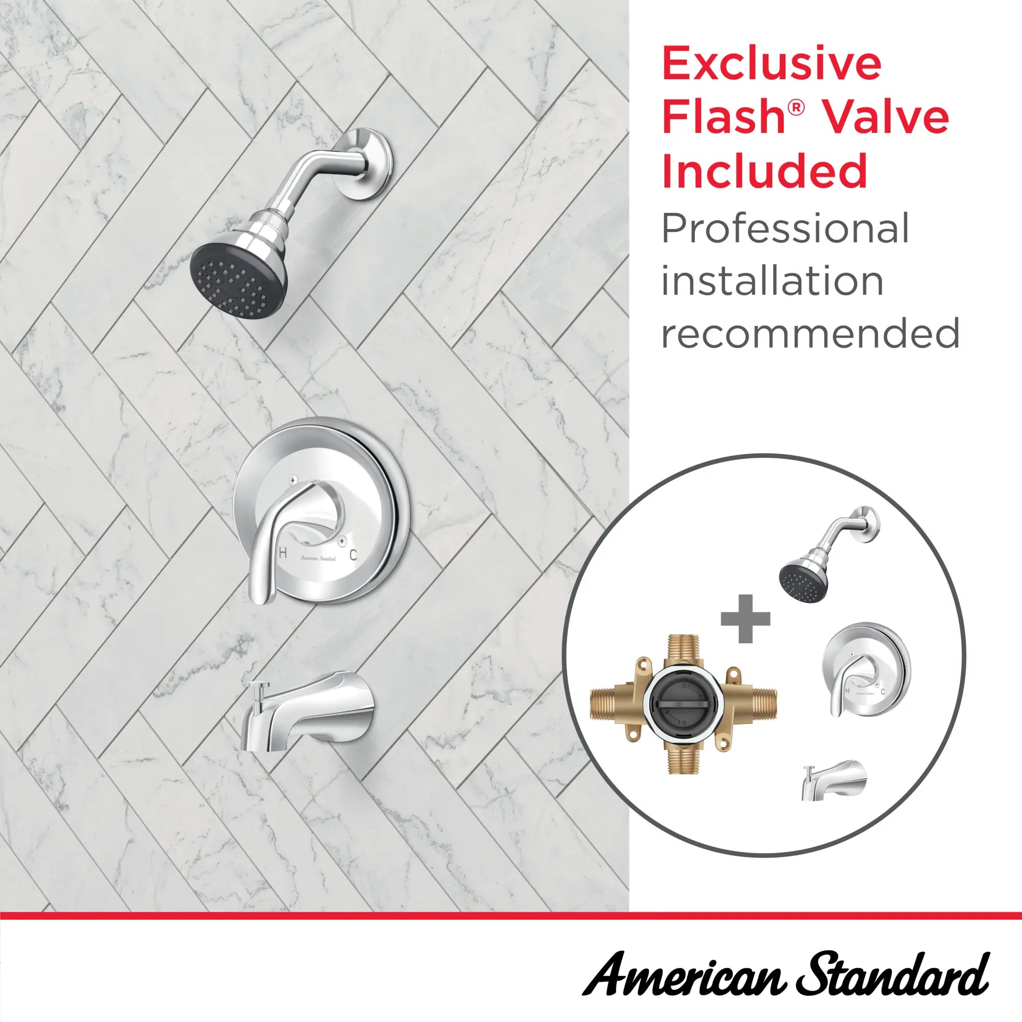 Cadet 1.8 GPM Tub and Shower Trim Kit with Ceramic Disc Valve Cartridge and Lever Handle // POLISHED CHROME // 265866_Cadet_Infographic_9091512_0001_JUL2025_1_CDNwebp.webp