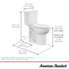 [250AA809.020] EcoStrength Aspirations Two-Piece 0.80 gpf/3 Lpf Chair Height Elongated Toilet Less Seat - White