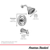 [7761] Marquette Anti-Scald Pressure Balance Tub & Shower Set - Polished Chrome