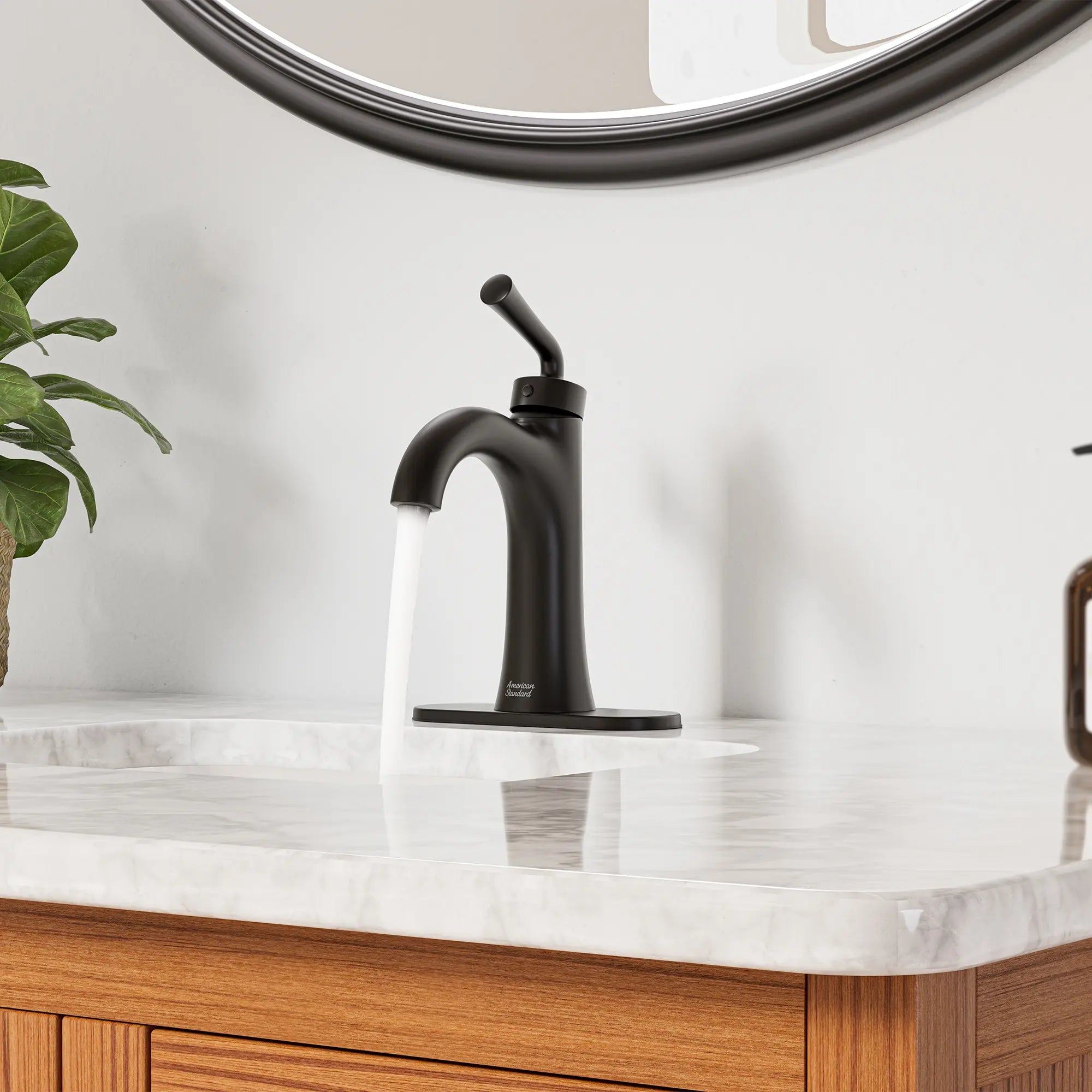 Edgeline Single Hole Single-Handle Bathroom Faucet // MATTE BLACK // 266500_Edgeline_EnvironmentMedium_1351502430_0002_MAY2025_0_CDNwebp.webp