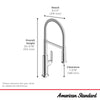[1176962430] Sonner Single-Handle Semi-Pro 3-Function Kitchen Faucet 1.8 gpm/6.8 L/min with Deck Plate - Matte Black