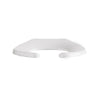 [5901100SS.020] Commercial Heavy Duty Open Front Elongated Toilet Seat with EverClean® Surface and Self-sustaining Hinges - White