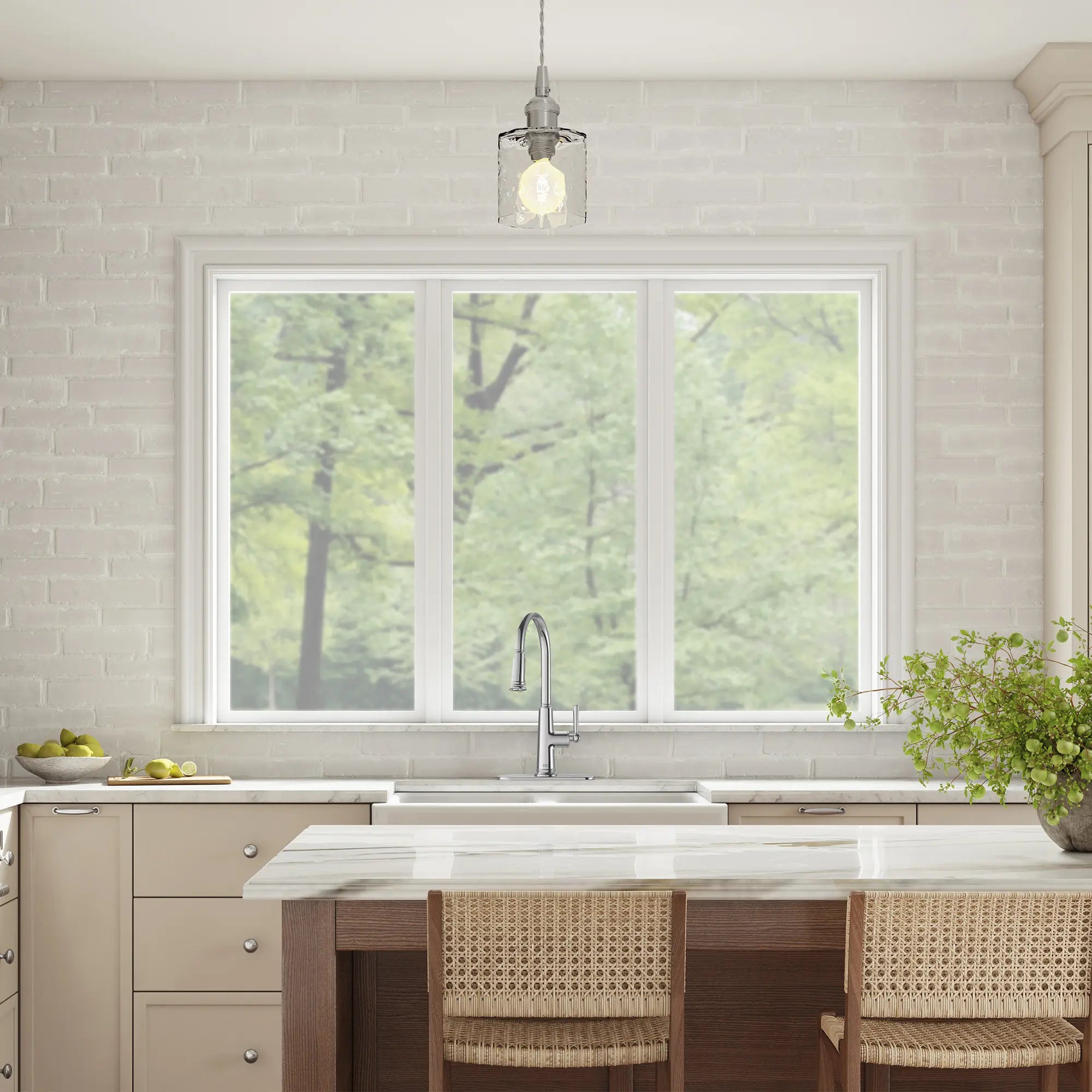 Highgrove Single-Handle Pull-Down 3-Function Kitchen Faucet 1.8 gpm/6.8 L/min with Deck Plate // POLISHED CHROME // 270175_Highgrove_EnvironmentFull_1176340000_0001_FEBRUARY2025_0_CDNwebp_4ca67631-eb3c-4e70-b758-a1bdb2010c94.webp