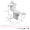[215AB104.020] Cadet® PRO Two-Piece 1.28 gpf/4.8 Lpf Chair Height Elongated 10-Inch Rough Toilet Less Seat - White