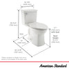 [2922A104.020] Townsend® VorMax® One-Piece 1.28 gpf/4.8 Lpf Chair Height Elongated Toilet with Seat - White